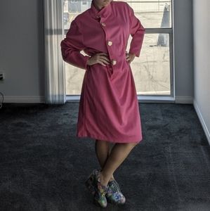 VTG Hot Pink Housecoat